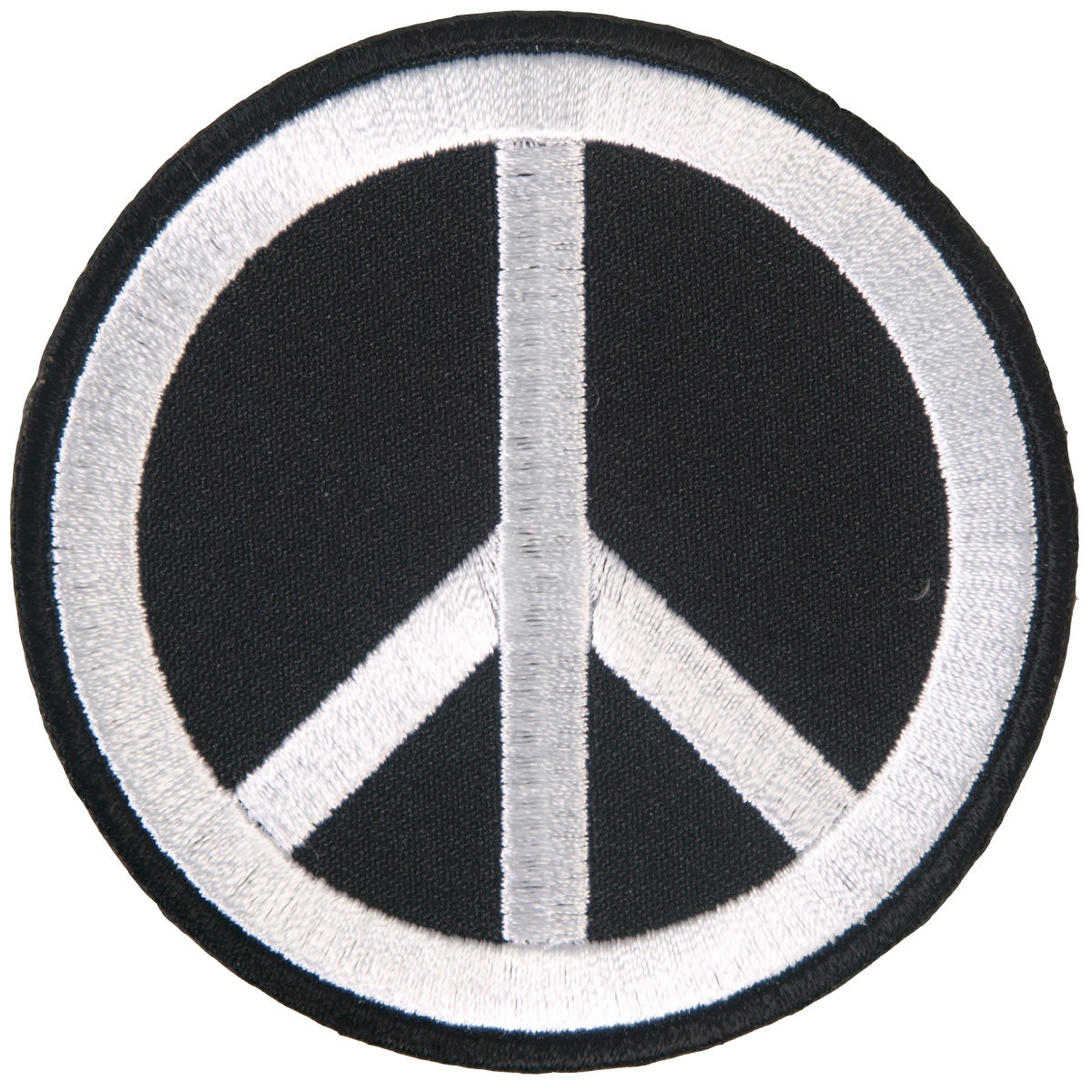 ppl9330-a01.jpg Hot Leathers PPL9330 Peace Sign Embroidered 3″ x 3″ Patch - Image 1