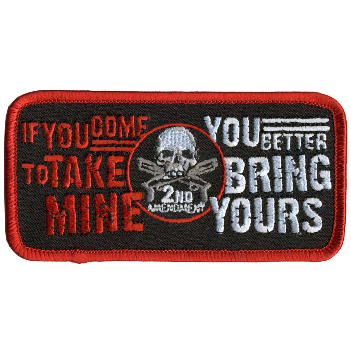 ppl9362-a01_20_1200x1200_f5d042b2-5920-41ee-b9f3-c67fbb70409e.jpg Hot Leathers Take Mine 4″ x 2″ Patch PPL9362 - Image 1