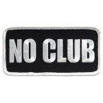 Hot Leathers 4″ No Club Patch PPL9439