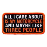 Hot Leathers All I Care About 4″x2″ Patch PPL9494