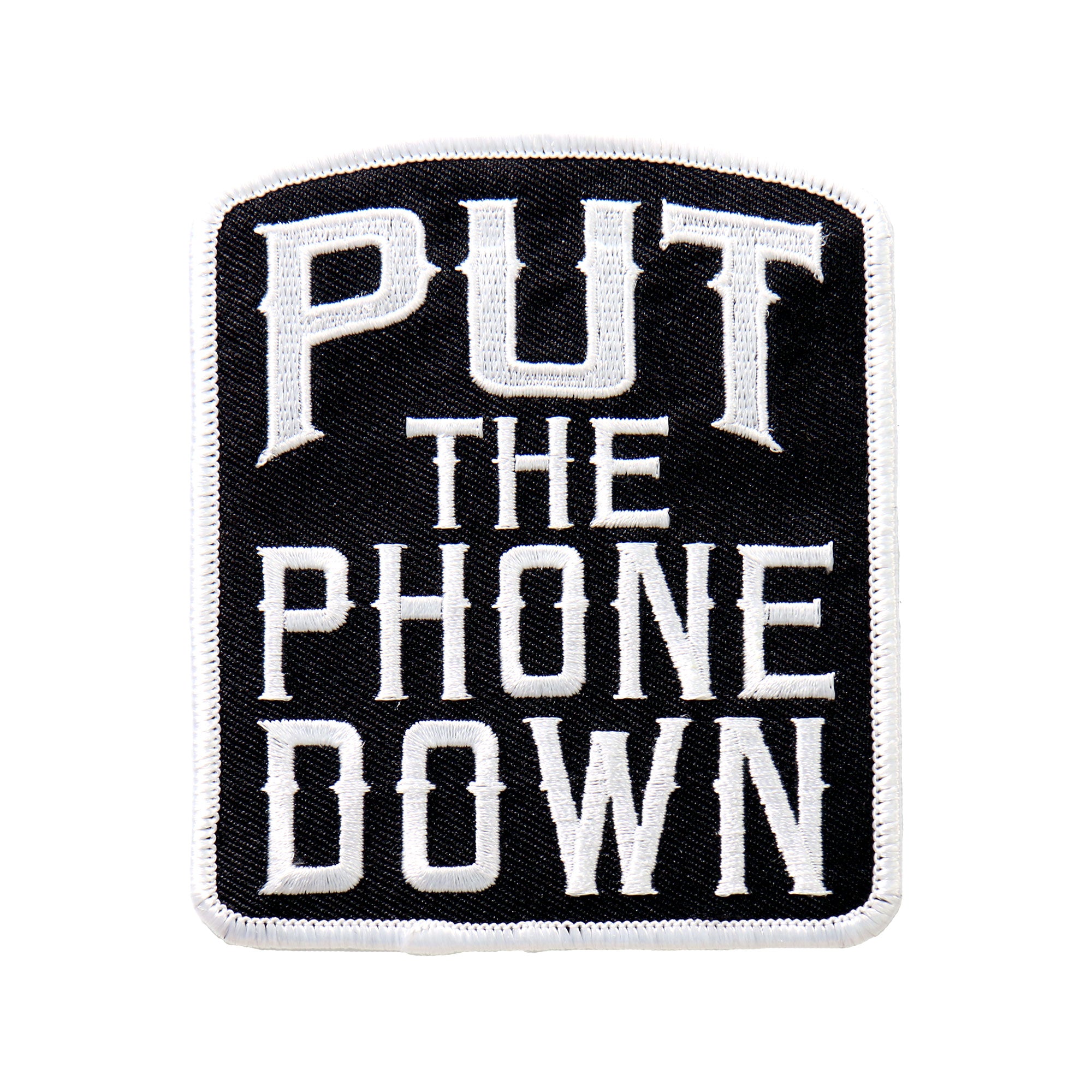 ppl9497-a01.jpg Hot Leathers PPL9497 Put The Phone Down 3″x4″ Patch - Image 1