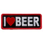 Hot Leathers PPL9663 I Love Beer 4″x2″ Patch