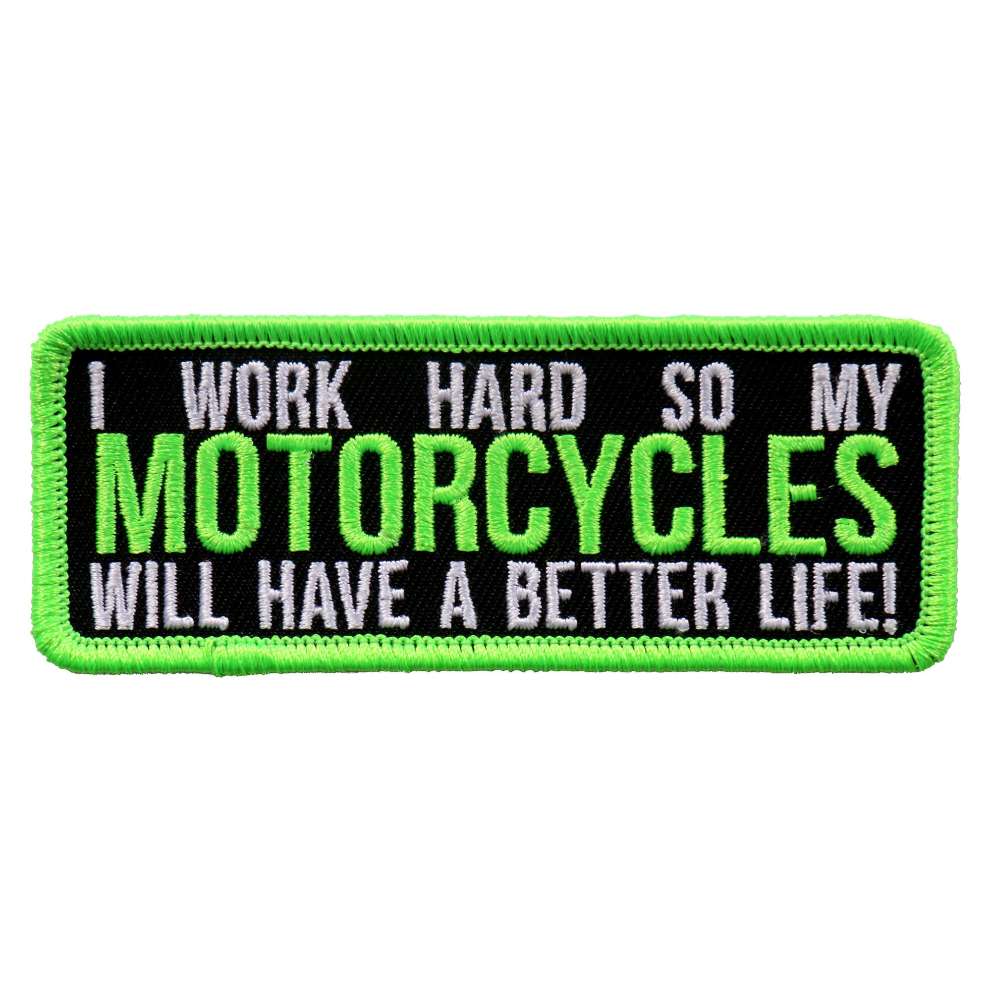 ppl9667-a01.jpg Hot Leathers PPL9667 Work Hard 4″x2″ Patch - Image 1