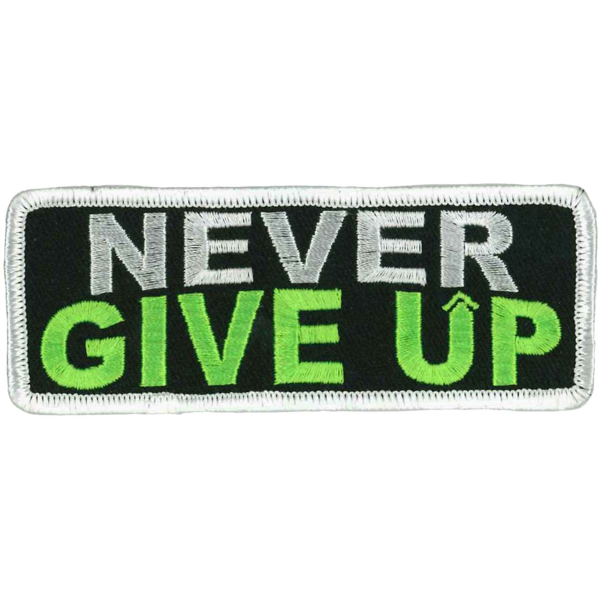 ppl9689-a01_20_1200x1200_bdafcbc2-d400-41c3-8bc4-c43de81c0185.jpg Hot Leathers Never Give Up Patch 4″ X “2 PPL9689 - Image 1