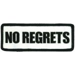 Hot Leathers No Regrets Patch 4″ X 2″ PPL9690