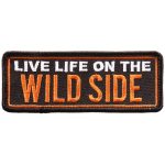 Hot Leathers PPL9699 Live Life On The Wild 4″x2″ Patch