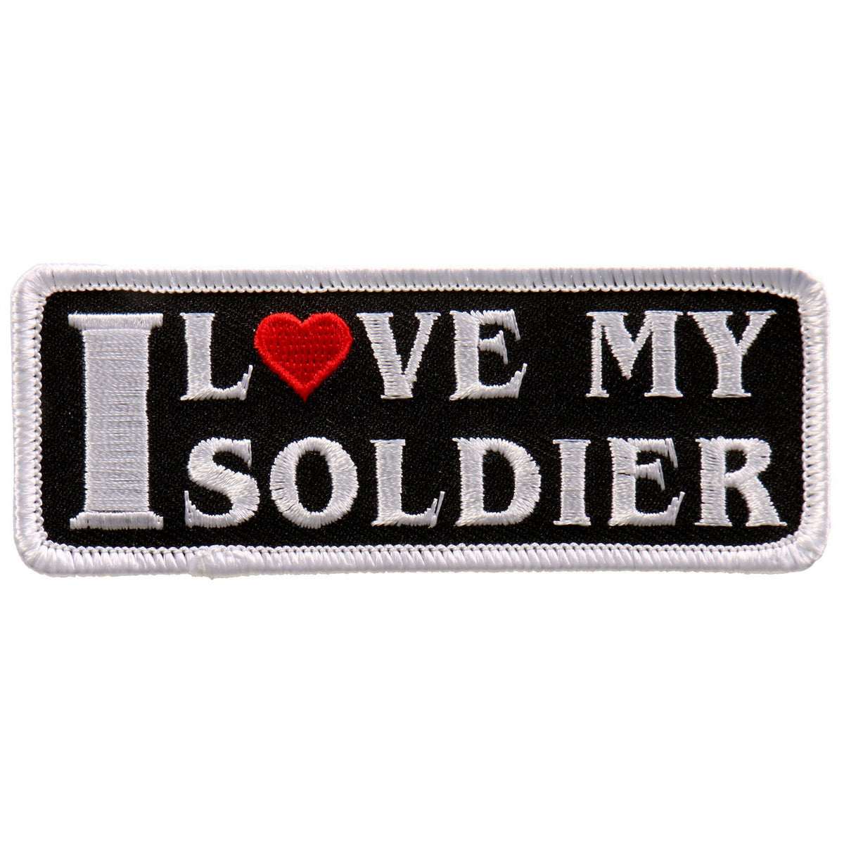 ppl9727-a01.jpg Hot Leathers PPL9727 I Love My Soldier 4″x2″ Patch - Image 1
