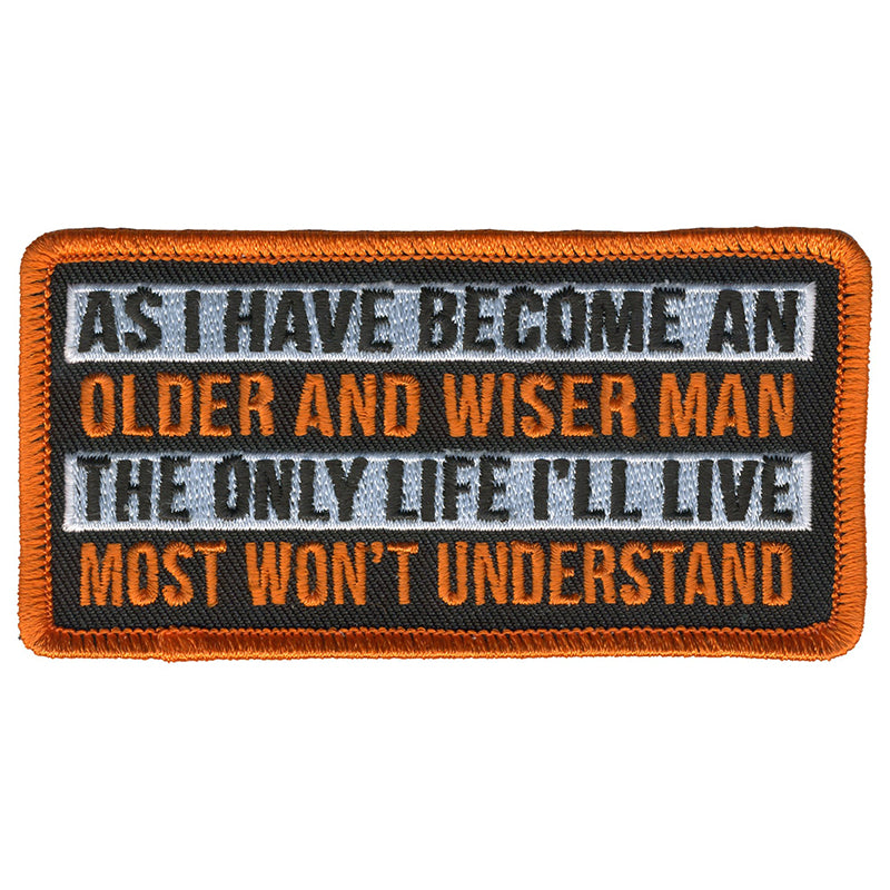 ppl9779-a01_800.jpg Hot Leathers PPL9779 Wiser Man 4″x 2″ Patch - Image 1