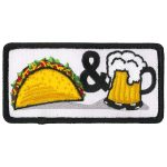 Hot Leathers PPL9819 Taco and Beer 4″x 2″ Patch