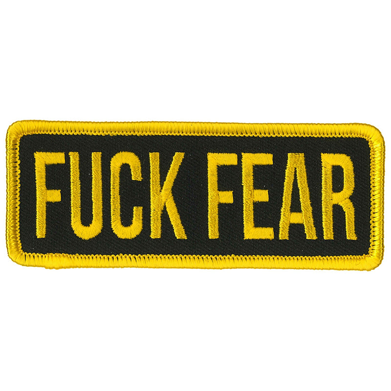 ppl9856-a01_800.jpg Hot Leathers PPL9856 Fuck Fear 4″x 2″ Patch - Image 1