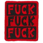 Hot Leathers PPL9868 Fuck Fuck Fuck 3″x 3″ Patch
