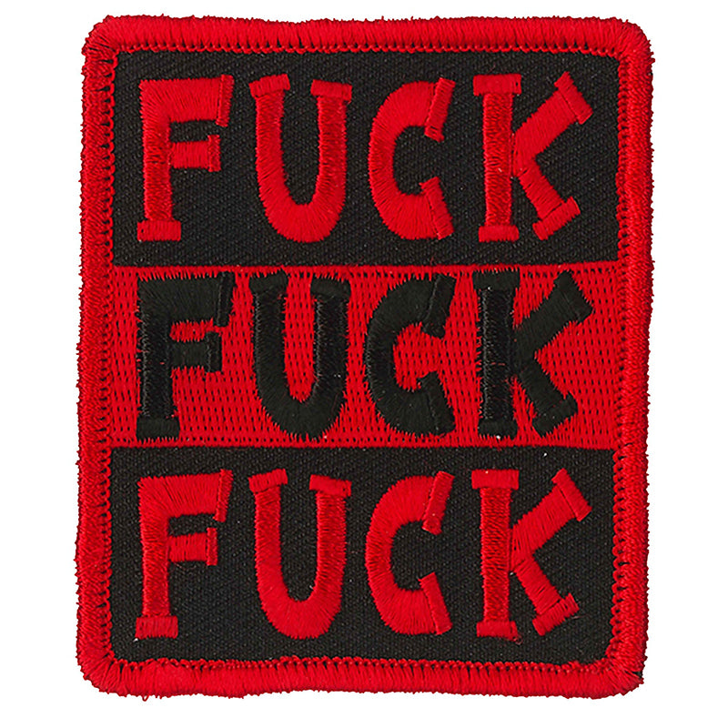 ppl9868-a01_800.jpg Hot Leathers PPL9868 Fuck Fuck Fuck 3″x 3″ Patch - Image 1