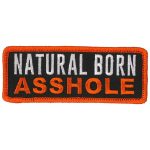 Hot Leathers Natural Born Asshole 4″ x 2″ Patch PPL9869