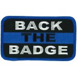 Hot Leathers Back the Badge 4″ X 3″ Patch PPL9872
