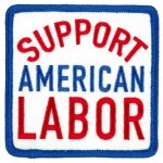 Hot Leathers Support American Labor 3″ x 3″ Embroidered Patch PPL9876