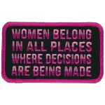 Hot Leathers Women Belong 4″ X 3″ Patch PPL9878