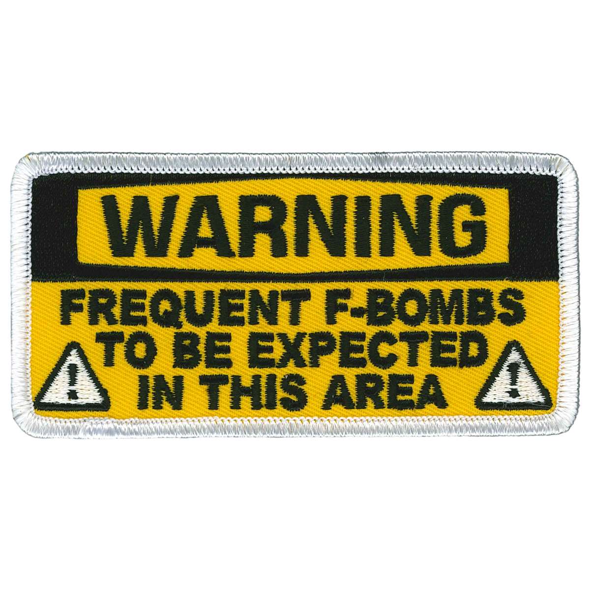 ppl9935-a01_20_1200x1200_2c0344e1-39b7-4cb6-bcdc-f12d5458944f.jpg Hot Leathers Warning F-Bombs Patch PPL9935 - Image 1