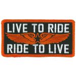 Hot Leathers Live To Ride Patch PPL9940