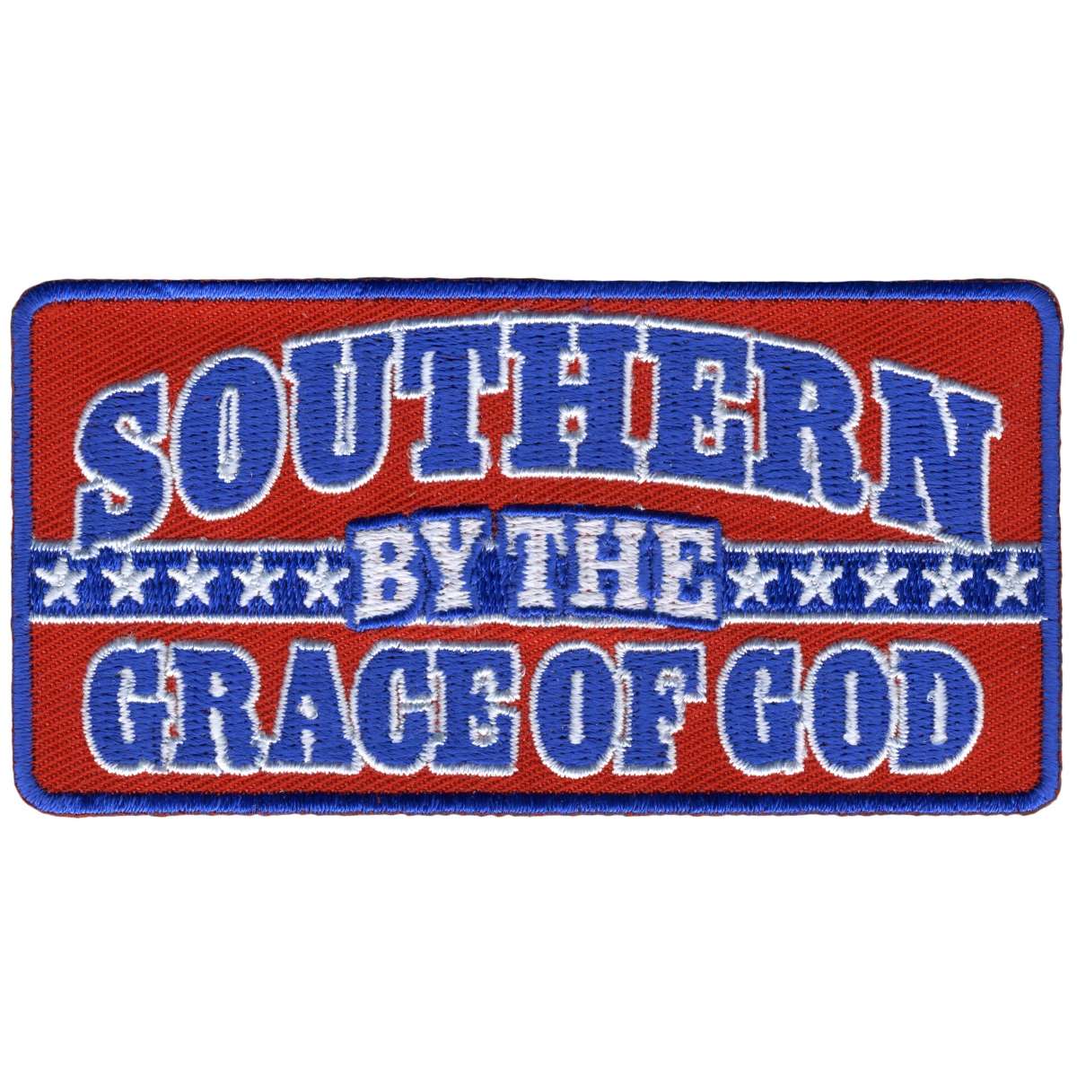 ppl9942-a01_20_1200x1200_7b8e39da-7363-431b-89fc-08ee0e0374f1.jpg Hot Leathers Southern By The Grace of God Patch PPL9942 - Image 1