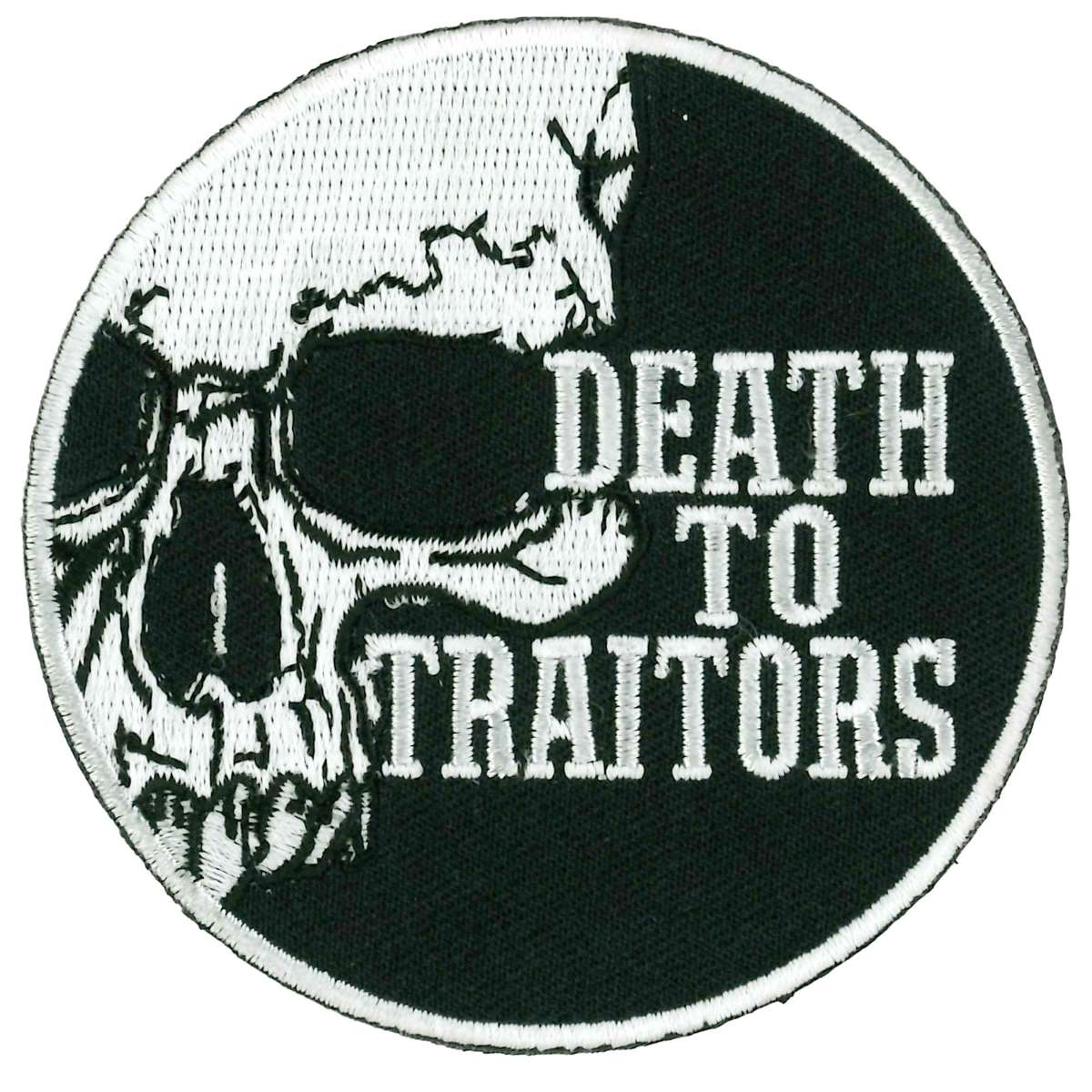 ppl9948-a01_20_1200x1200_a82622b0-21e3-481f-b0b5-45cfe4520b68.jpg Hot Leathers Death To Traitors Patch PPL9948 - Image 1