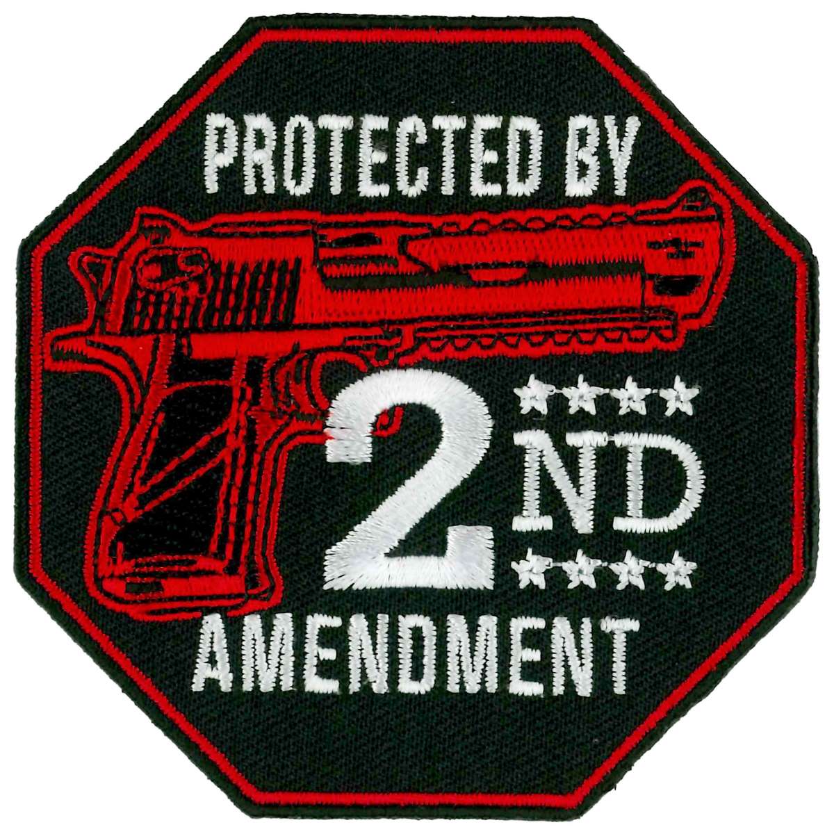 ppl9968-a01_20_1200x1200_e2f20838-4f60-4ccc-9b5b-63e4679d0053.jpg Hot Leathers Protected By 2nd Amendment Patch PPL9968 - Image 1