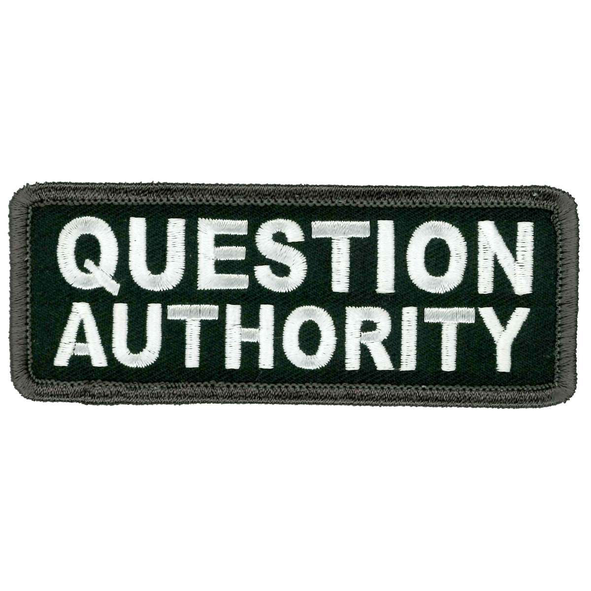 ppl9969-a01_20_1200x1200_2d148944-5717-4afb-bb6b-0d3bf5f239e2.jpg Hot Leathers Question Authority Patch PPL9969 - Image 1