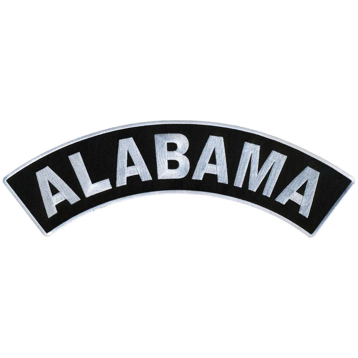 ppm4001-a01_20_1200x1200_529312bd-4370-482b-b939-04e329841e4a.jpg Hot Leathers Alabama 12″ X 3″ Top Rocker Patch PPM4001 - Image 1