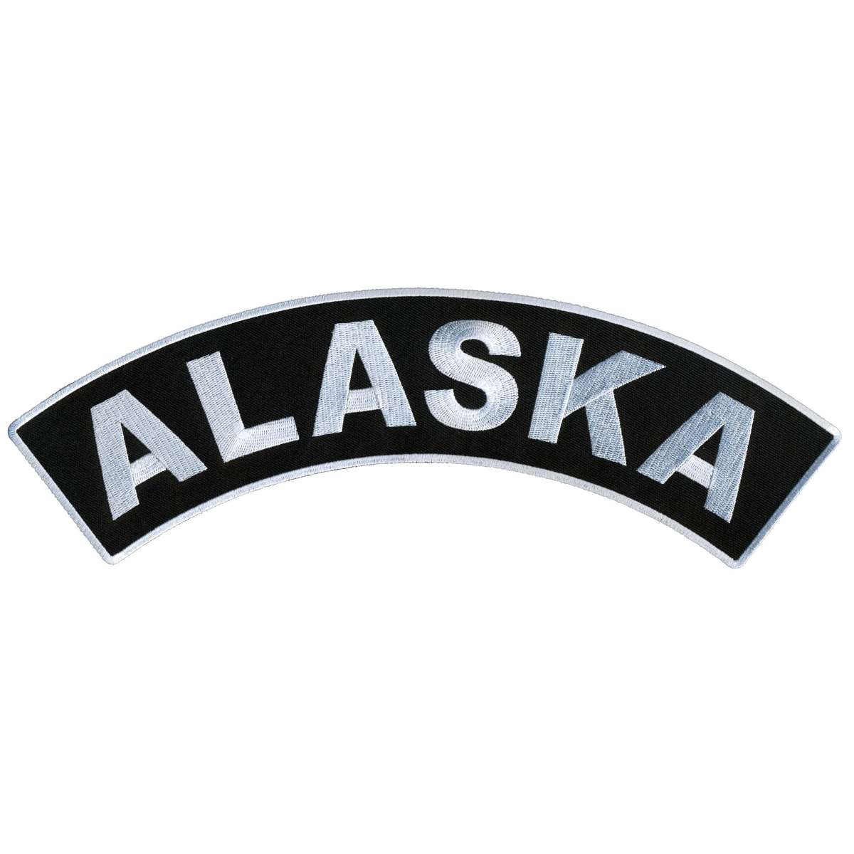 ppm4003-a01_20_1200x1200_a5a33c4e-f89d-41e0-a6ce-8501c2477474.jpg Hot Leathers Alaska 12″ X 3″ Top Rocker Patch PPM4003 - Image 1