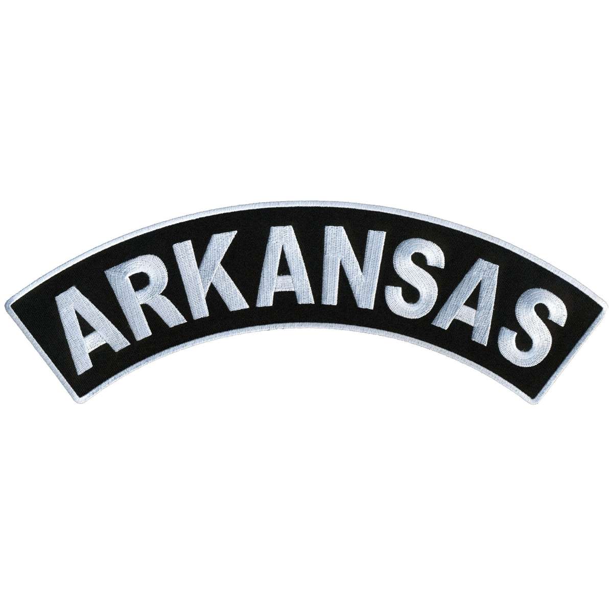 ppm4007-a01_20_1200x1200_be4f37ac-851e-471b-8db3-4a4328703040.jpg Hot Leathers Arkansas 12″ X 3″ Top Rocker Patch PPM4007 - Image 1