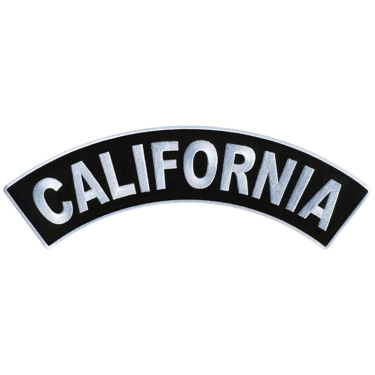 ppm4009-a01_20_1200x1200_f52bd221-f7ae-43cb-af21-052bf2f11cbe.jpg Hot Leathers California 12″ X 3″ Top Rocker Patch PPM4009 - Image 1
