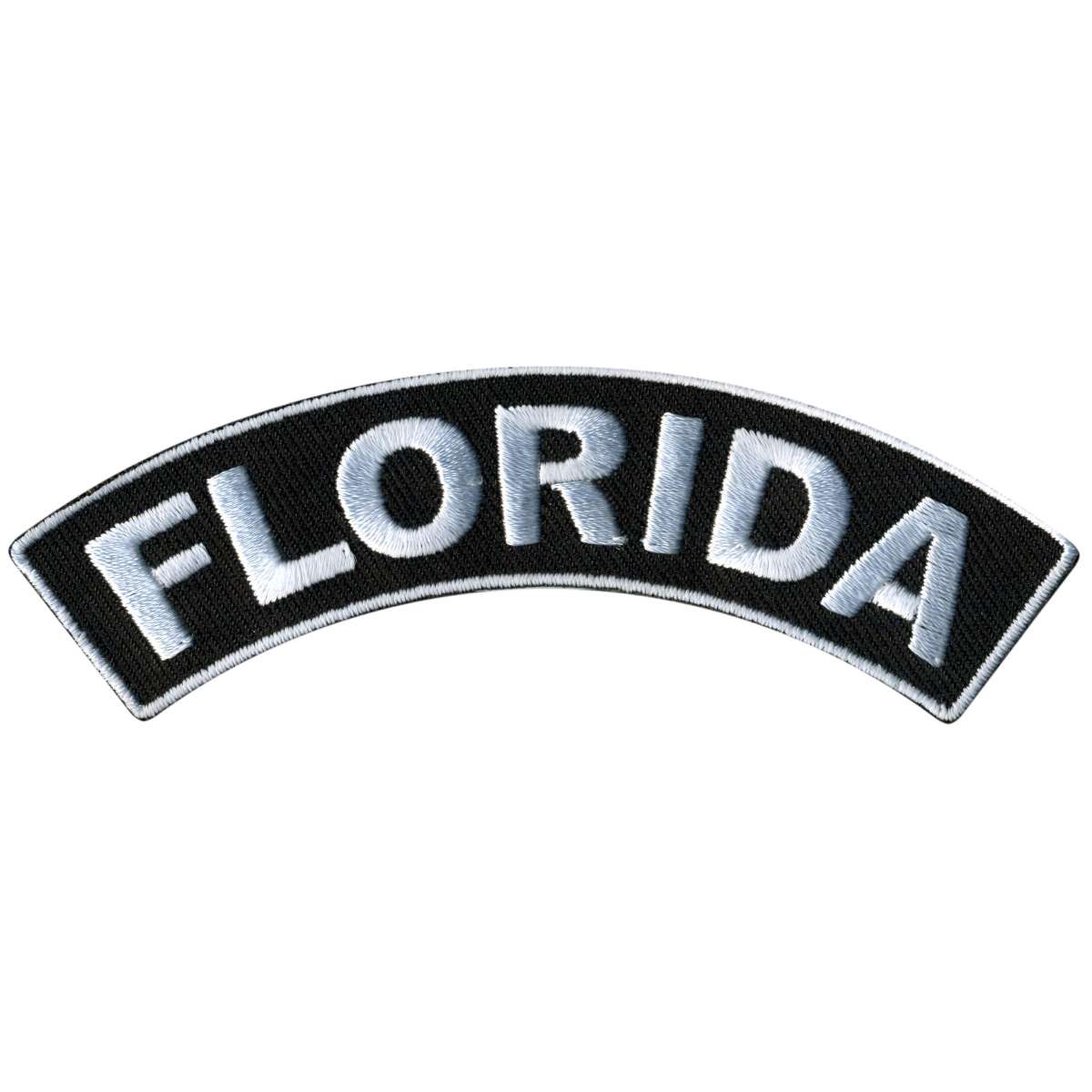 ppm4018-a01_20_1200x1200_00d925dc-0e6b-4f9a-b25f-5ef3110e20ff.jpg Hot Leathers Florida 4″ X 1″ Top Rocker Patch PPM4018 - Image 1