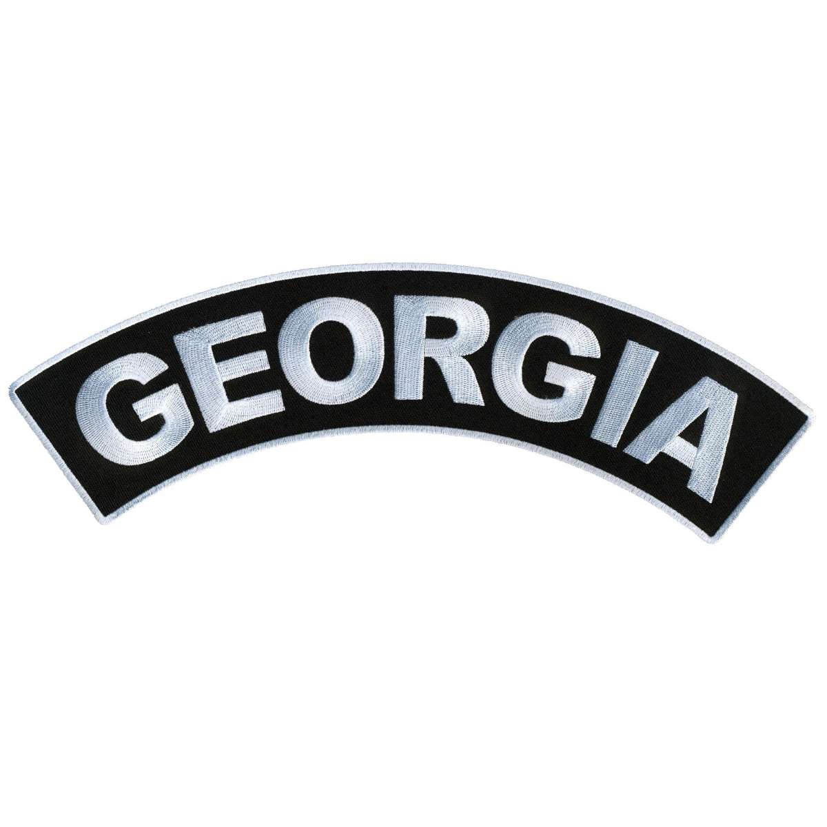 ppm4019-a01_20_1200x1200_f36636b6-1816-4091-a02e-ae1f86ccb3ea.jpg Hot Leathers Georgia 12″ X 3″ Top Rocker Patch PPM4019 - Image 1