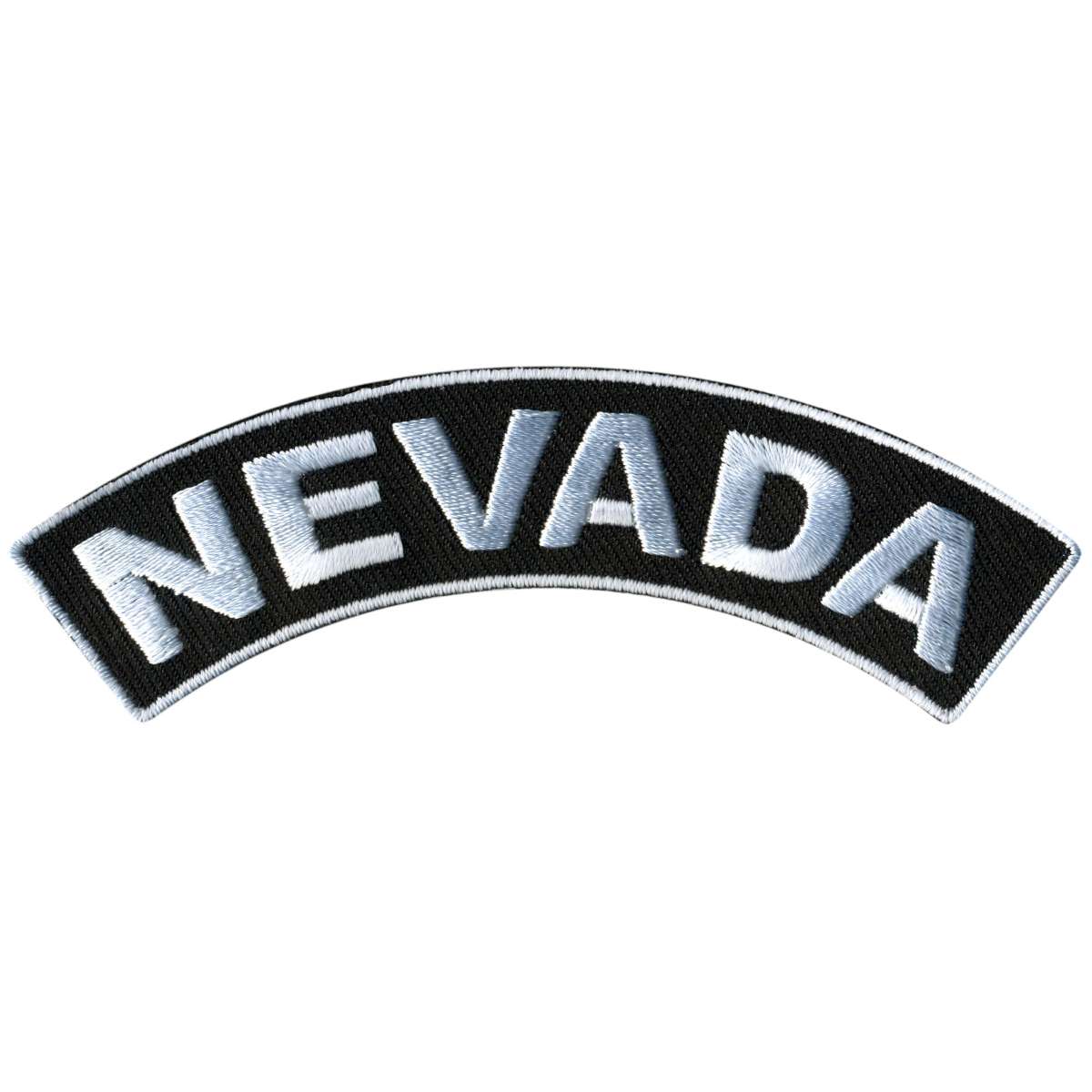ppm4056-a01_20_1200x1200_a2496831-1028-485c-84e7-6b25cc57bcc9.jpg Hot Leathers Nevada 4″ X 1″ Top Rocker Patch PPM4056 - Image 1