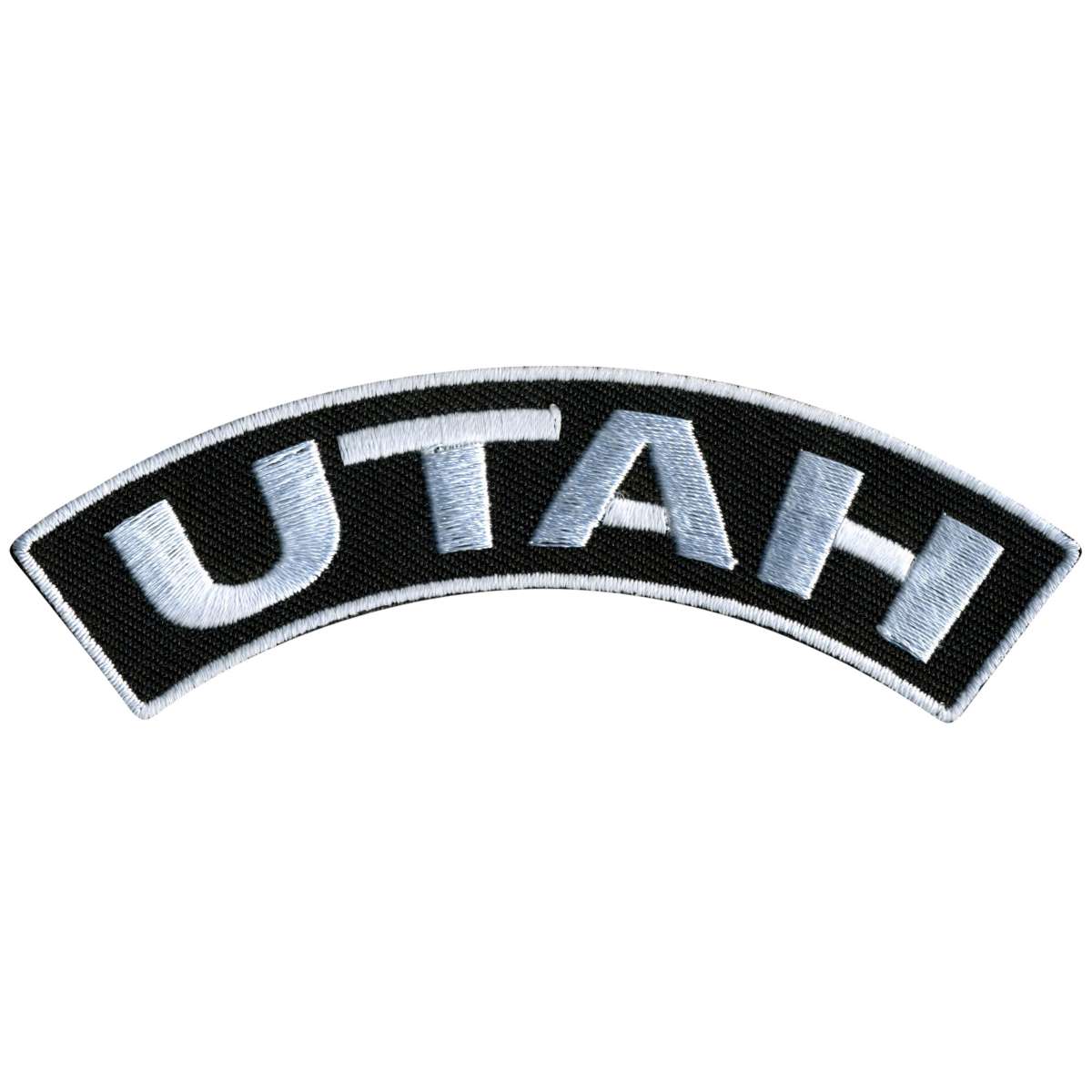 ppm4088-a01_20_1200x1200_73ac2222-a6f8-4c2a-982d-ced12e875fa7.jpg Hot Leathers Utah 4″ X 1″ Top Rocker Patch PPM4088 - Image 1