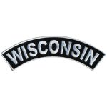 Hot Leathers Wisconsin 4″ X 1″ Top Rocker Patch PPM4098