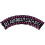 Hot Leathers All American Biker Girl 4″ X 1″ Top Rocker Patch PPM4104