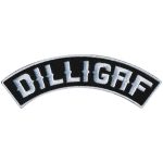 Hot Leathers DILLIGAF 4″ X 1″ Top Rocker Patch PPM4126