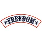 Hot Leathers Freedom 12″ X 3″ Top Rocker Patch PPM4133