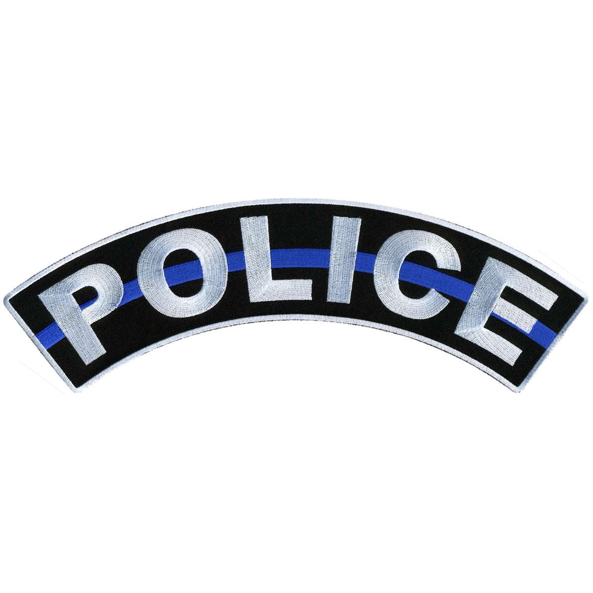 ppm4147-a01_20_1200x1200_20762efc-da25-48d0-a458-c74c9ac6fe3f.jpg Hot Leathers Police 12″ X 3″ Top Rocker Patch PPM4147 - Image 1