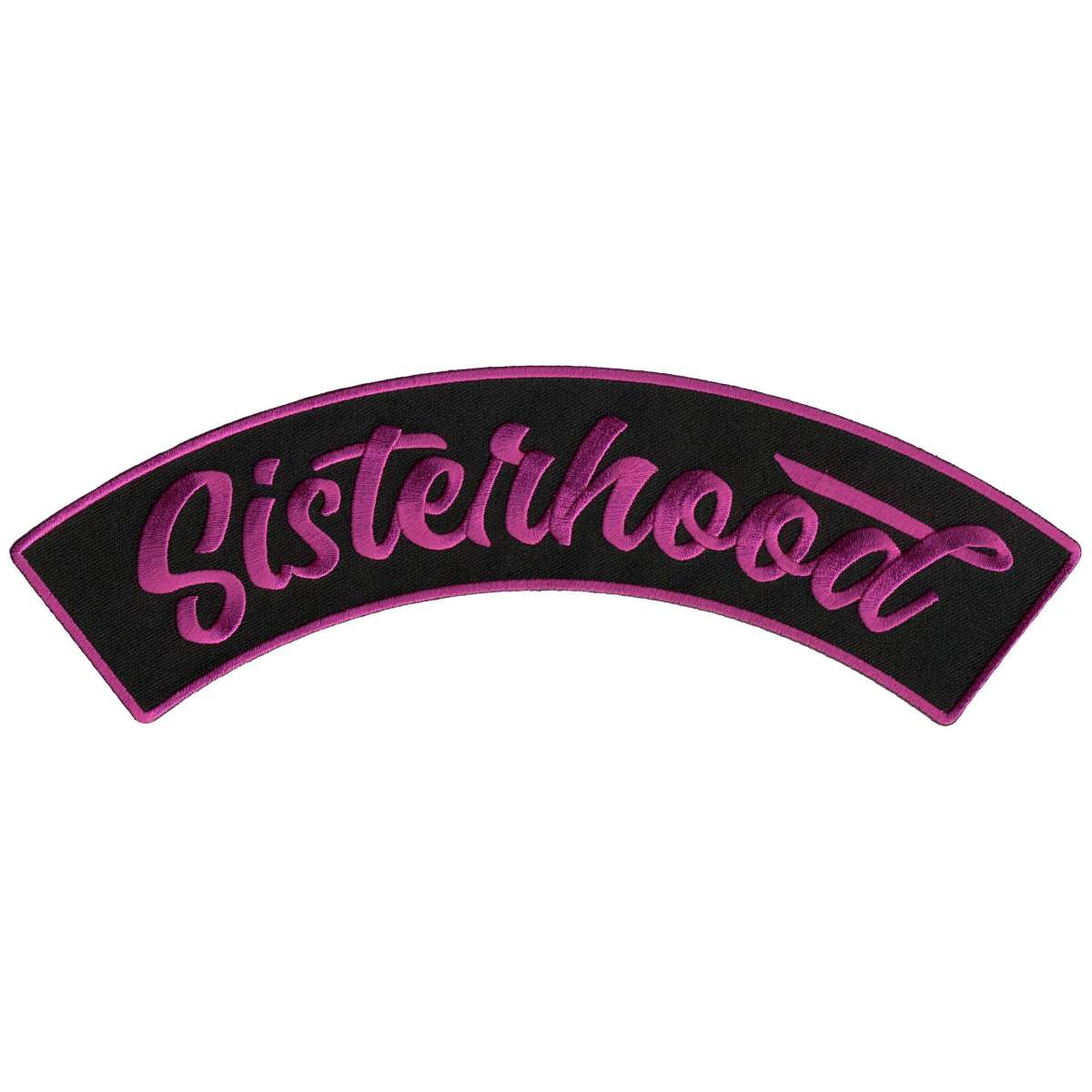 ppm4151-a01_20_1200x1200_24c43019-c20b-4a67-b4bc-6db2fd4b8d24.jpg Hot Leathers Sisterhood 10″ X 2″ Top Rocker Patch PPM4151 - Image 1