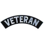Hot Leathers Veteran 12″ X 3″ Top Rocker Patch PPM4177