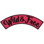 Hot Leathers Wild & Free 4″ X 1″ Top Rocker Patch PPM4212