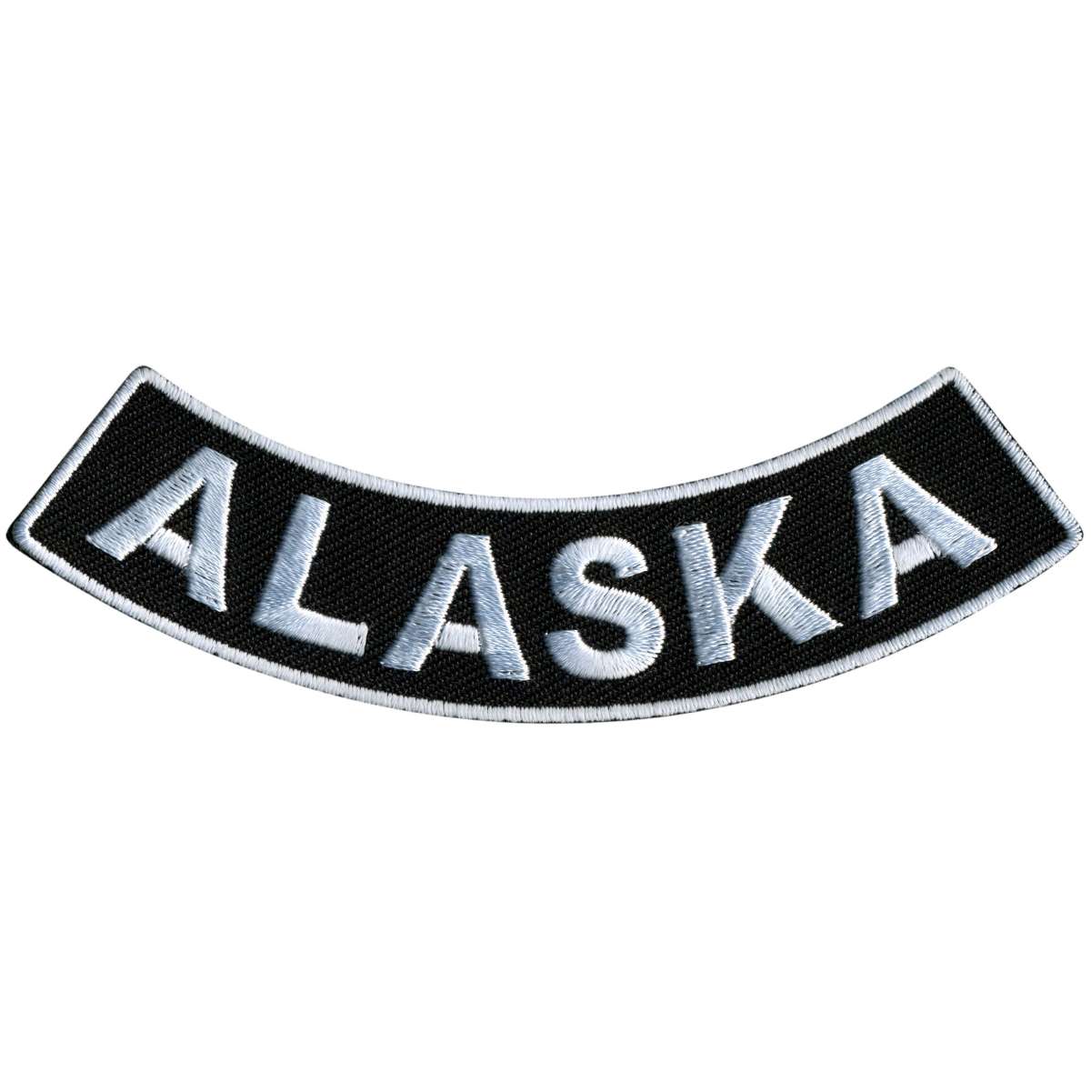 ppm5004-a01_20_1200x1200_f92aea0f-3b57-4932-b8fe-073241b3abd9.jpg Hot Leathers Alaska 4″ X 1″ Bottom Rocker Patch PPM5004 - Image 1