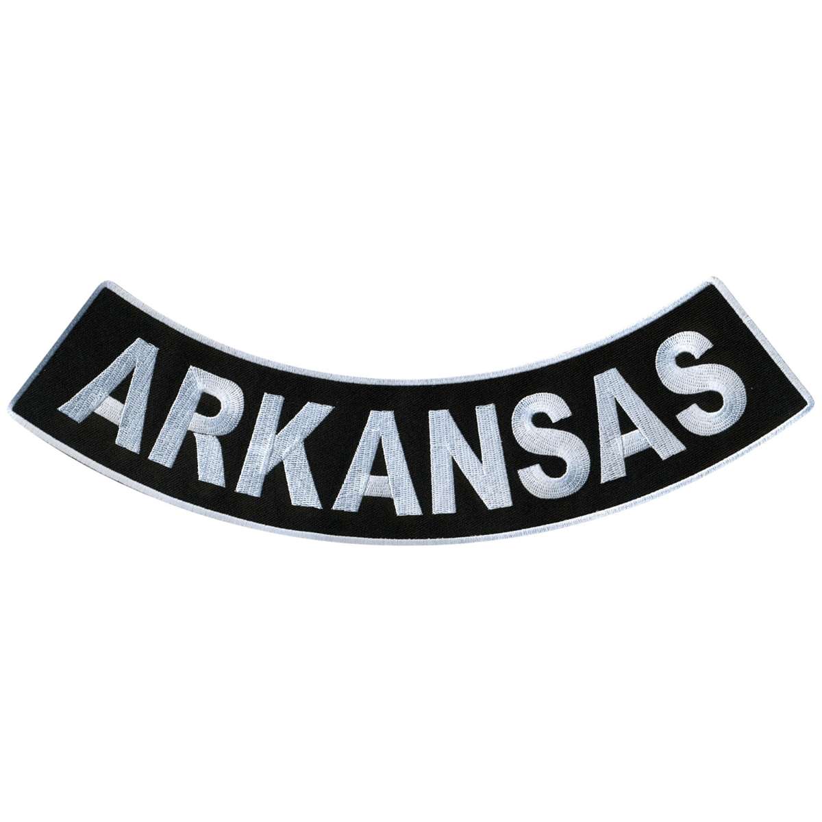 ppm5007-a01_20_1200x1200_aae51d14-4177-47a8-8ce9-5ef2a1bd1267.jpg Hot Leathers Arkansas 12″ X 3″ Bottom Rocker Patch PPM5007 - Image 1