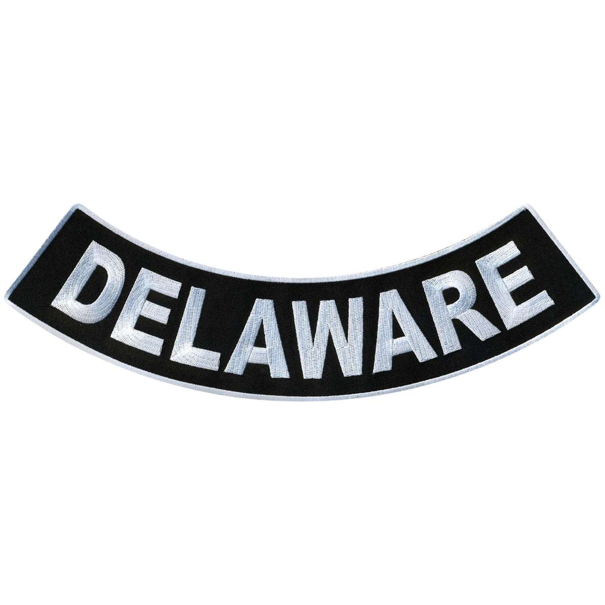 ppm5015-a01_20_1200x1200_3645d2be-486b-46d7-8a14-93af05cecb04.jpg Hot Leathers Deleware 12″ X 3″ Bottom Rocker Patch PPM5015 - Image 1