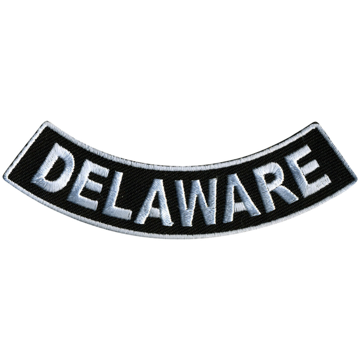 ppm5016-a01.jpg Hot Leathers Delaware 4″ X 1″ Bottom Rocker Patch PPM5016 - Image 1