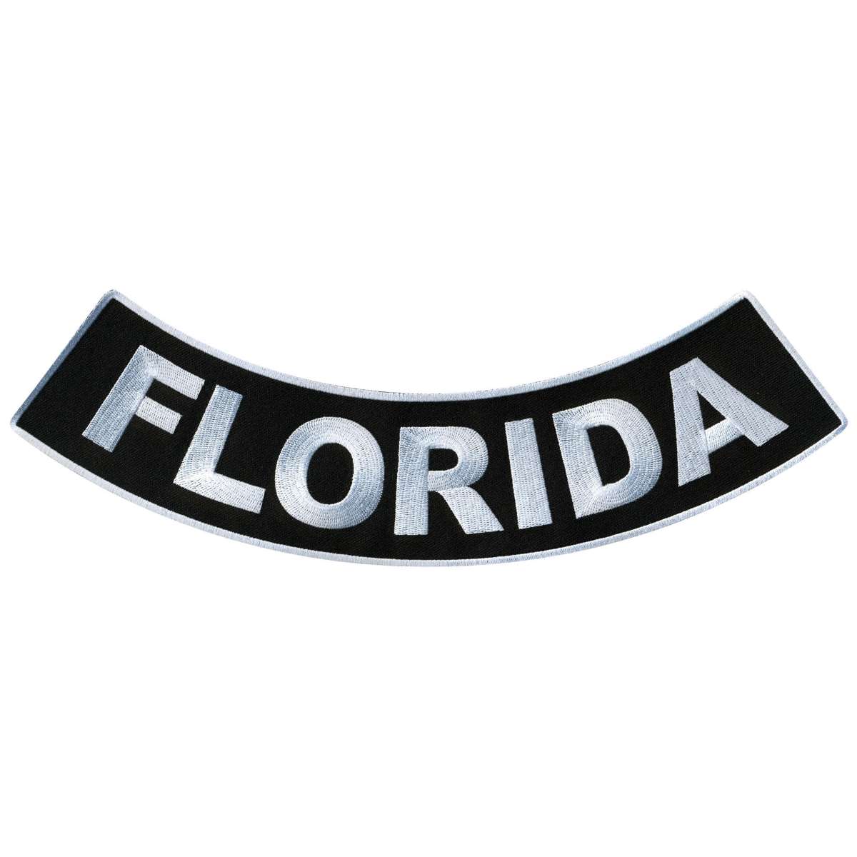 ppm5017-a01_20_1200x1200_4423f06f-9edf-4735-8e2e-3007cd00b98e.jpg Hot Leathers Florida 12″ X 3″ Bottom Rocker Patch PPM5017 - Image 1