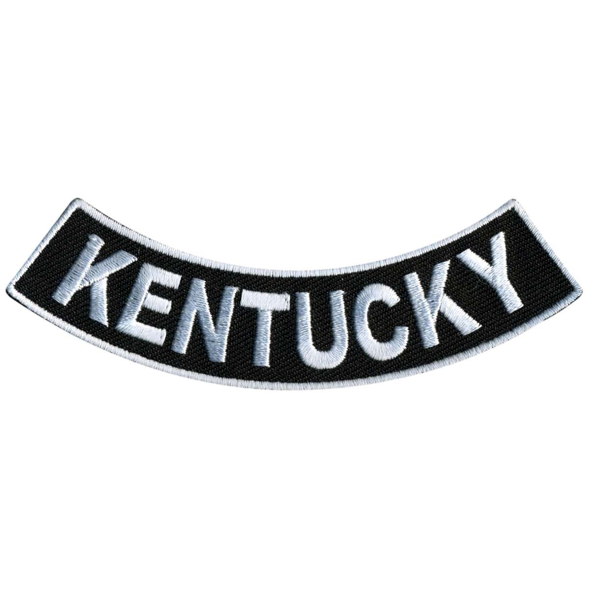 ppm5034-a01_20_1200x1200_b7587ce9-5ad8-4c84-9fb2-60e22ae33bed.jpg Hot Leathers Kentucky 4″ X 1″ Bottom Rocker Patch PPM5034 - Image 1