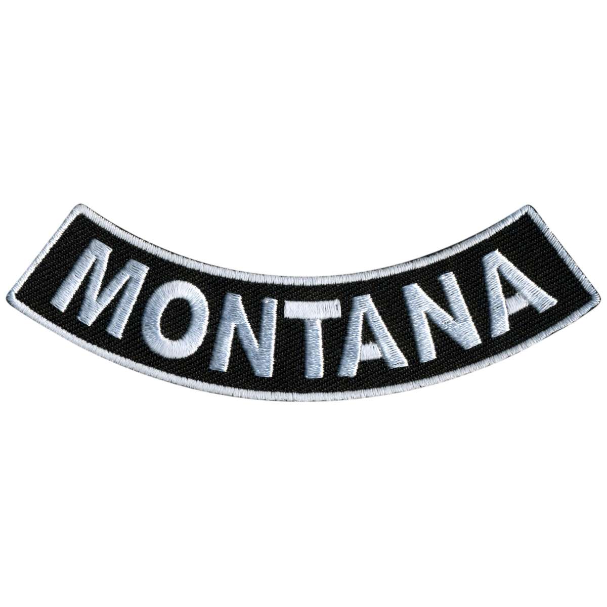ppm5052-a01_20_1200x1200_dfaba577-6b03-4299-8a78-ee67a67a6fc3.jpg Hot Leathers Montana 4″ X 1″ Bottom Rocker Patch PPM5052 - Image 1