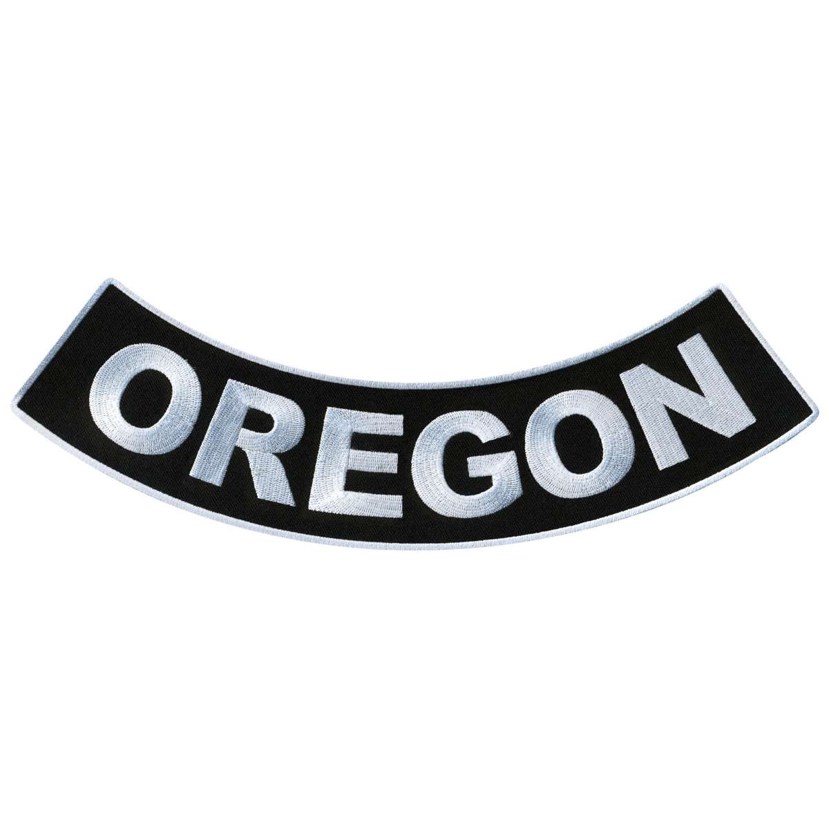ppm5073-a01_20_1200x1200_47b3dcd0-f769-4233-b9fe-a71edaff1e00.jpg Hot Leathers Oregon 12″ X 3″ Bottom Rocker Patch PPM5073 - Image 1